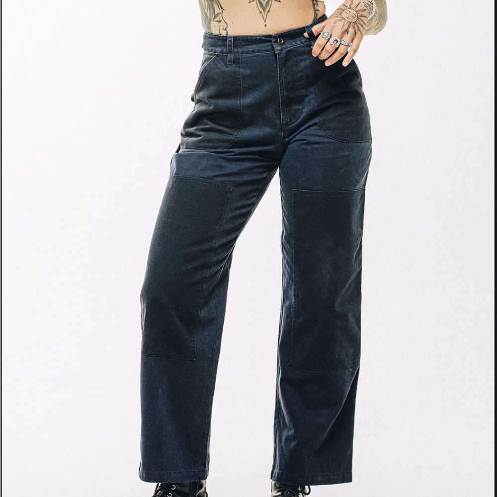 P & Co Surplus High Waisted Pants Navy - Picture 6 of 10
